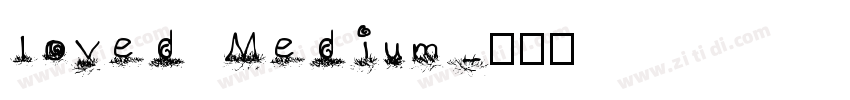 loved Medium字体转换